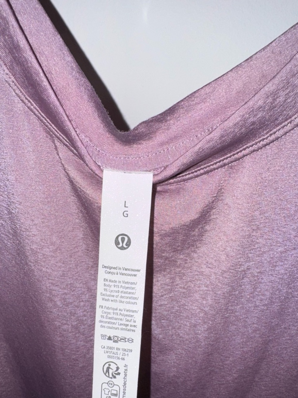 Lululemon Lightweight Split-Back Training Tank Top - Picture 2 of 4